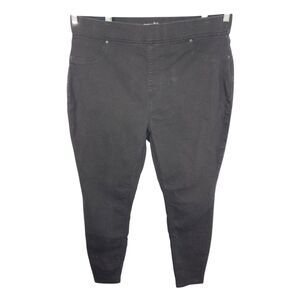 Terra Sky Plus Size 1X Skinny Jeans 16W 18W Jeggings Black Pull‎ On Stretch 466